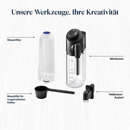 Magnifica Start ECAM220.91.B-Perfetto Kaffeevollautomat,4 One-Touch-Getränke,Cappuccino,Espresso Kaffeemaschine,Soft-Touch-Bedienfeld,Schwarz