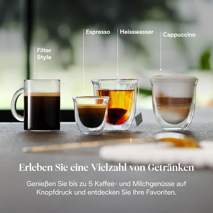Magnifica Start ECAM220.91.B-Perfetto Kaffeevollautomat,4 One-Touch-Getränke,Cappuccino,Espresso Kaffeemaschine,Soft-Touch-Bedienfeld,Schwarz