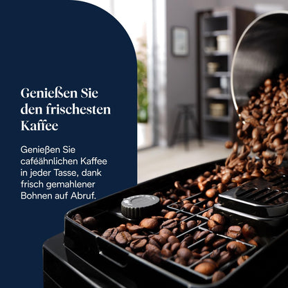 Magnifica Start ECAM220.91.B-Perfetto Kaffeevollautomat,4 One-Touch-Getränke,Cappuccino,Espresso Kaffeemaschine,Soft-Touch-Bedienfeld,Schwarz